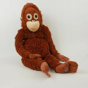 Ikea Plush Orangutan Realistic Plush Djungeskog Primate Brown 24 inch
